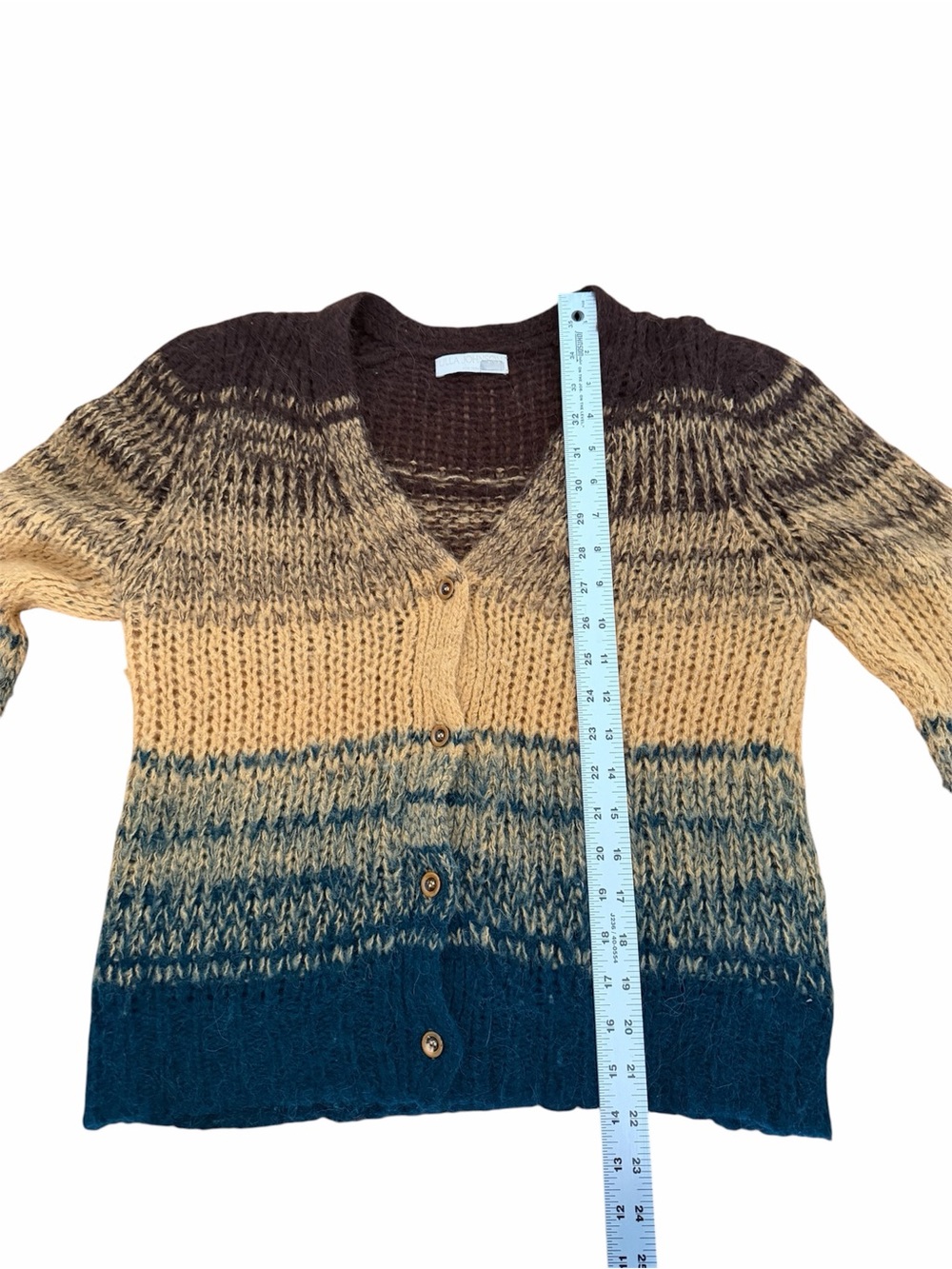 ULLA JOHNSON Paola Baby Alpaca Wool Multicolored Cardigan - EUC, Medium - Picture 11 of 13